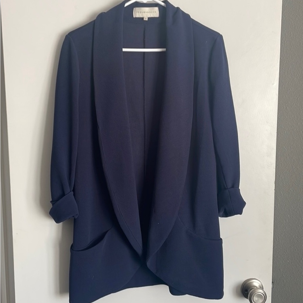 French Mauve Lightweight soft blazer with pockets